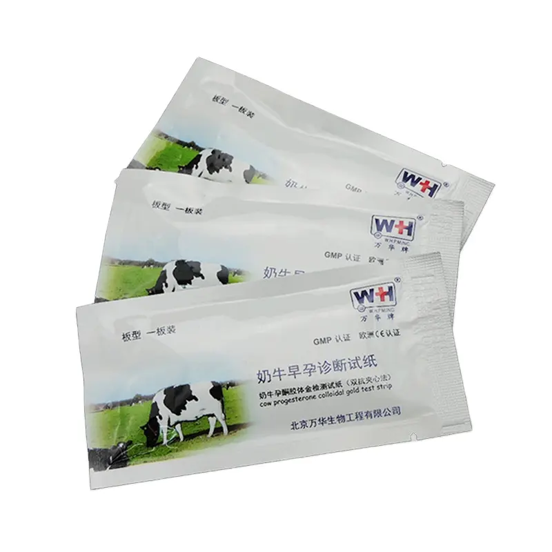पशु पशु चिकित्सा साधन गाय मूत्र गर्भावस्था परीक्षण स्ट्रिप्स डिस्पोजेबल गोजातीय मवेशी जल्दी गर्भावस्था नैदानिक परीक्षण कागज