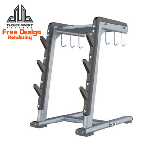 Support à poignées métalliques - Équipement de gym d'intérieur de haute qualité pour un rangement et une accessibilité faciles - Machine d'entraînement de force - Product Image 1