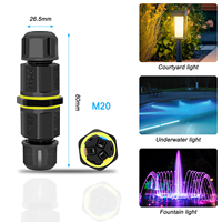 Connecteur rapide étanche IP68 sans vis 2 broches 16A pour adaptateur de câblage d'éclairage LED extérieur