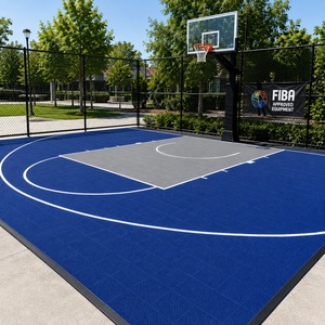 Inolp <b>Top</b> Quality Commercial Grade Half Court Basketball Flooring Outdoor Fiba Approved Half With <b>Net</b> Court - Product Image 1