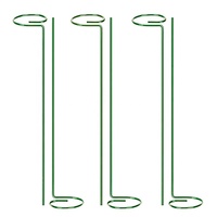 Support de tige d'orchidée en métal Piquets d'anneau de soutien de fil de plante de jardin d'intérieur pour l'intérieur