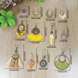 Bohemian Fashion Jewelry Sets <b>Tassel</b> <b>Earrings</b> Alloy Antique Bronze Plated Women's Party Style 2022 - Product Image 4