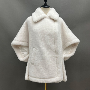 新入荷 シェアリングウールファーコート ファッションラムファーポンチョ テディコート レディース - Product Image 5