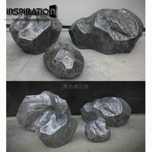 Rocaille en <span class=keywords><strong>pierre</strong></span> simulée fibre de verre <span class=keywords><strong>fausse</strong></span> <span class=keywords><strong>pierre</strong></span> aménagement paysager ornements de sculpture en <span class=keywords><strong>pierre</strong></span> creuse - Product Image 3