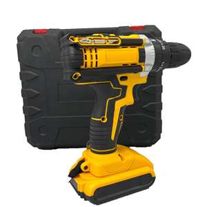 Perceuses sans fil à percussion sans balais 7500 tr/min, capacité 10 mm, 2 batteries, certifiées CE, ensemble de perceuses au lithium, vente chaude - Product Image 2