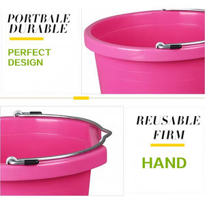 Alta resistência durável plástico animal alimentador cavalo alimentador balde alimentação calha - Product Image 2