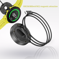 Câble de charge magnétique pour montre intelligente Suunto RUN, chargeur USB type-c à 4 broches, 100cm, aimant puissant N52, câble de charge de remplacement