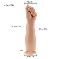 Dilatateur anal extra large en forme de poing, robuste, en silicone sans danger pour le corps, pour un usage professionnel, entraînement anal avancé