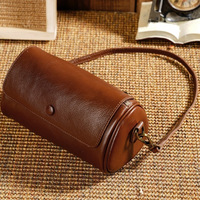 Sac bandoulière polyvalent en cuir de vachette véritable pour femme, petit format, grande capacité, nouveau modèle 2026