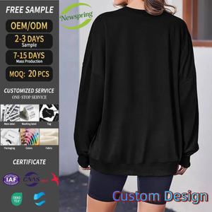 Felpa Sportiva Casual da Donna Traspirante 100% Poliestere con Stampa Lettere, Tessuto 280g, Personalizzabile, Vendita all'Ingrosso <span class=keywords><strong>Online</strong></span> - Product Image 2