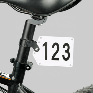 Soporte para Placa de Número de Carrera de Triatlón para <span class=keywords><strong>Bicicleta</strong></span>, para Montar en el Poste del Asiento Trasero, Uso en Interiores, Soporte para Tarjetas de Ciclismo - Product Image 4