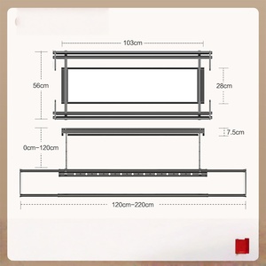 Tendedero eléctrico inteligente para balcón con pantalla completa y luz, tendedero telescópico inteligente para ropa - Product Image 2