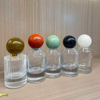 Flacon de parfum de Noël de luxe JY Brand en cristal de quartz rose naturel et agate, fait main, toucher réel, Feng Shui, avec baïonnette à 15 dents