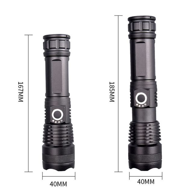Brightenlux Hot Sale Aluminium Material XHP50 Long Range1500 Lumens Rechargeable Portable Waterproof Led Tactical Flashlight