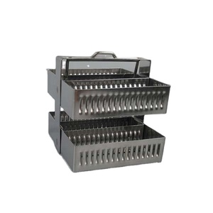 Tùy chỉnh 30-nơi thép không gỉ trượt nhuộm giá phòng thí nghiệm sử dụng OEM hỗ trợ - Product Image 1