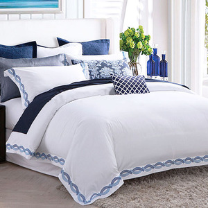 Formato su misura bianco 60*40 s raso di cotone 100% hotel bianco biancheria da letto copertura della trapunta - Product Image 2