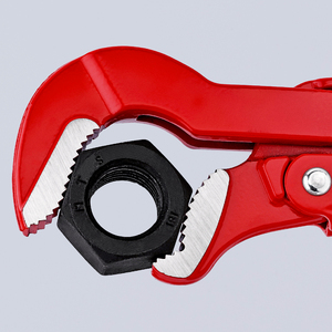 Llave para tubos Knipex con mordazas en forma de S, ajustable, de acero al cromo vanadio, imperial, manual, de un solo extremo - Product Image 1
