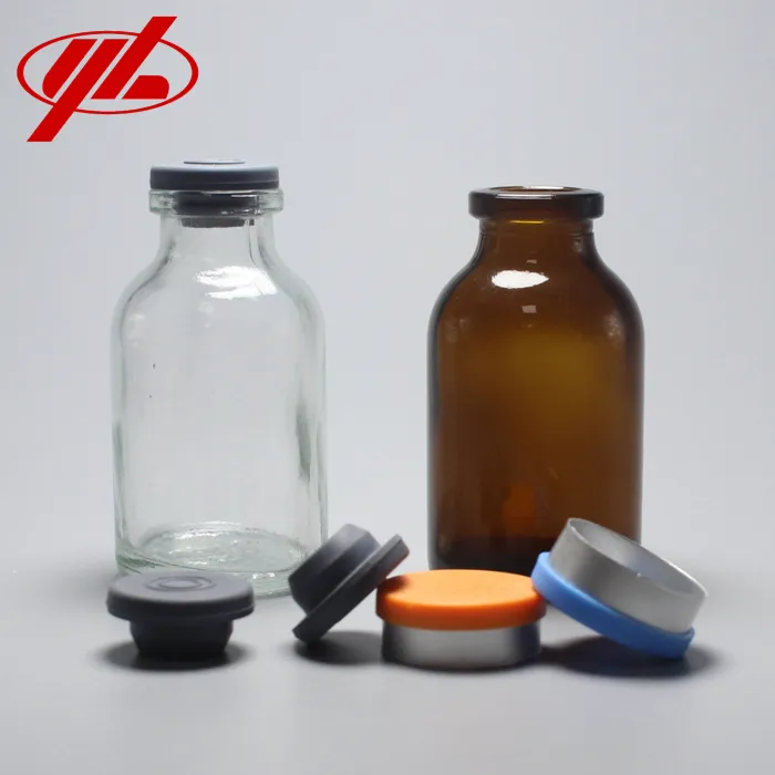 Flacon en verre Borosilicate emballage 10ml, 15ml, 20ml, 30ml, 50ml, 100ml, couvercle en verre, Borosilicate, produits manucures