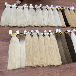 Top meilleure qualité cheveux humains 100% russe vrais extensions de cheveux humains en vrac paquet de cheveux de l'usine du Vietnam - Product Image 6