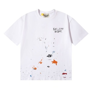 Nuova T-shirt Casual Stampata con Lettere Dipinte a Mano <span class=keywords><strong>e</strong></span> Sfumature, Unisex, Vestibilità Ampia, Manica Corta, Stile Graffiti Gallery, High Street - Product Image 2