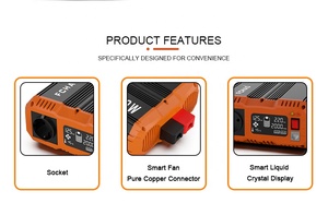 Inversor <span class=keywords><strong>de</strong></span> onda sinusoidal pura Fchao DC <span class=keywords><strong>12V</strong></span> <span class=keywords><strong>a</strong></span> AC <span class=keywords><strong>220V</strong></span> 230V 2500W convertidor <span class=keywords><strong>de</strong></span> conversión <span class=keywords><strong>de</strong></span> voltaje Enchufe europeo Universal piezas <span class=keywords><strong>de</strong></span> automóvil - Product Image 2