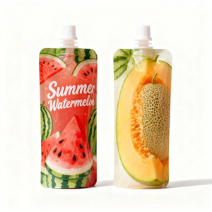 Custom Printed Eco-Friendly Moisture Proof Juice Fruit Powder Spout <b>Pouch</b> 50ml 100ml 250ml 500ml Aluminum <b>Laminated</b> Food - Product Image 1