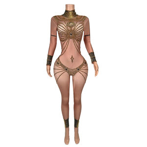<span class=keywords><strong>Disfraz</strong></span> <span class=keywords><strong>de</strong></span> Faraón Egipcio para Mujer, Mono Sexy con Diamantes <span class=keywords><strong>de</strong></span> Imitación <span class=keywords><strong>de</strong></span> Drag Queen, Leotardo <span class=keywords><strong>de</strong></span> <span class=keywords><strong>Bailarina</strong></span> para Fiesta y Club - Product Image 1