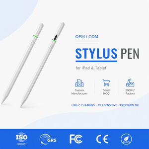 Nuovissima <span class=keywords><strong>Penna</strong></span> Stilo in Metallo <span class=keywords><strong>e</strong></span> Plastica (USB-C) per <span class=keywords><strong>iPad</strong></span> <span class=keywords><strong>Pro</strong></span> 12.9/11/10.2/10.5/10a Gen con Rilevamento Pressione <span class=keywords><strong>e</strong></span> Inclinazione, Ricarica Magnetica, Riconoscimento del Palmo 8-10 - Product Image 1