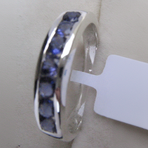 Bague en argent pour homme Rectangle turquoise Bijoux fins avec placage rhodium Accessoire de mode pour garçon - Product Image 1