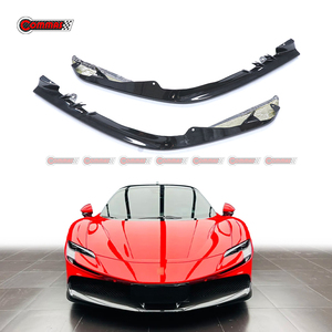 ราคาโปรโมชั่น ชิ้นส่วนรถยนต์คาร์บอนไฟเบอร์แห้งแบบ OEM สำหรับตกแต่งมุมกันชนหน้ารถ Ferrari SF90 - Product Image 4