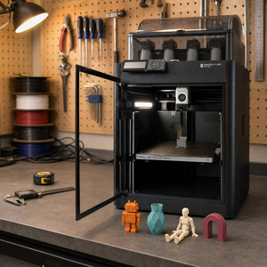Impresora 3D de Alta Velocidad Lab P1S de 16 Colores Multicolor, FDM, Alta Temperatura, Envío Rápido, Autocalibración, 500 mm/s, ¡Oferta! - Product Image 3