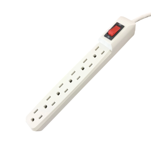 Vente en gros Interrupteur mural et prise de courant triplet 6 prises avec protection contre les surtensions-Cordon de rallonge pour barre d'alimentation - Product Image 2