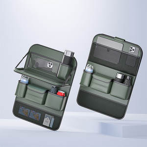 Organizador Lateral de Assento de Carro de Couro Luxuoso e Dobrável Anjuny com Suporte para Tablet, Armazenamento Multifuncional e Tapete Antichute 36x40cm - Product Image 5