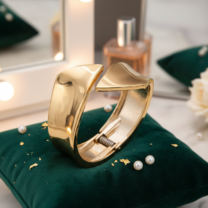 Braccialetti di moda a cerniera placcati in oro elegante Design braccialetto per le donne - Product Image 3