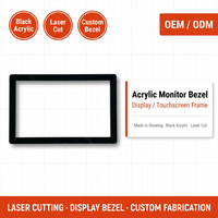 Service de fabrication de panneaux de protection d'écran tactile OEM en acrylique découpé au laser sur mesure
