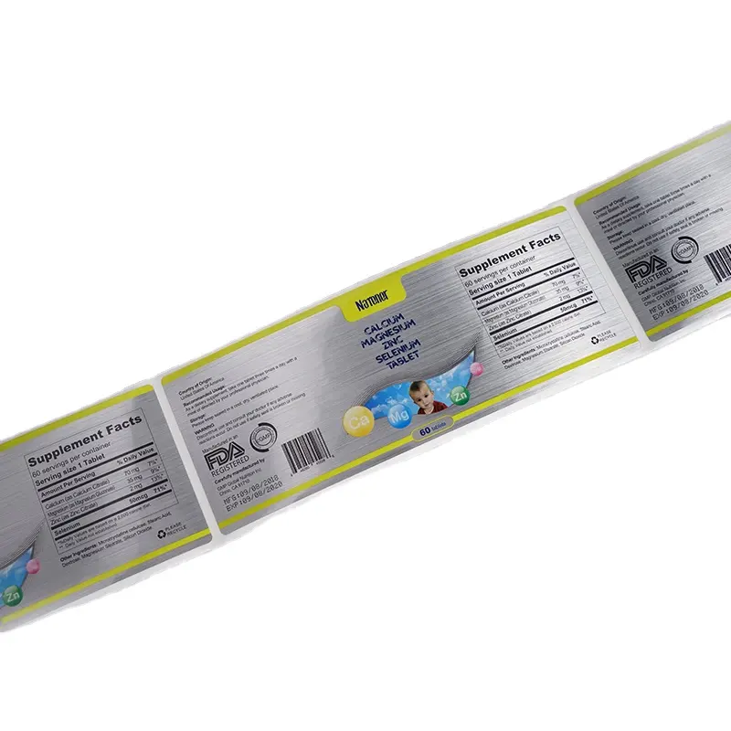 Factory Direct Sale Produkte ti ketten aufkleber Individuell bedruckte Verpackungs etiketten Drucken
