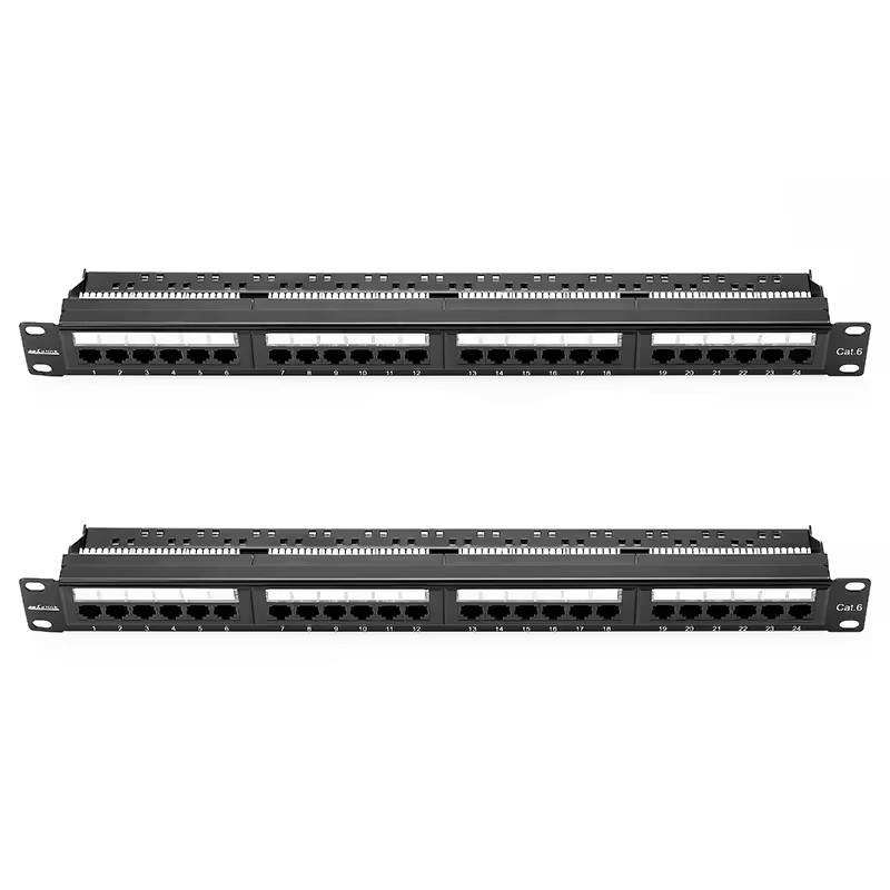 Blank Cat6/Super Cat6 24port UTP Industrial Fiber Optic Data Patch ...
