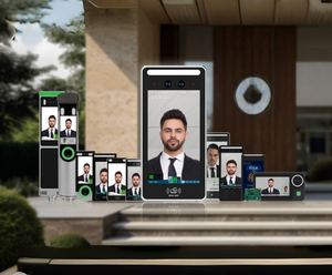 <span class=keywords><strong>7</strong></span> inci layar besar biometrik kontrol akses Terminal Wajah & pengenalan sidik jari dengan deteksi gerak IP65 tahan air - Product Image 5