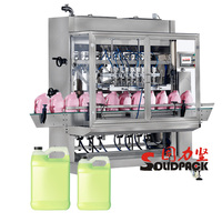 Ligne de production de machine de remplissage et de bouchage de petites bouteilles professionnelle entièrement automatique Solidpack pour savon liquide détergent à lessive