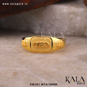 Bague pour homme en or 22 carats, motifs authentiques et intemporels, conçue pour les mariages, les fêtes ou les anniversaires, bijoux raffinés - Product Image 2