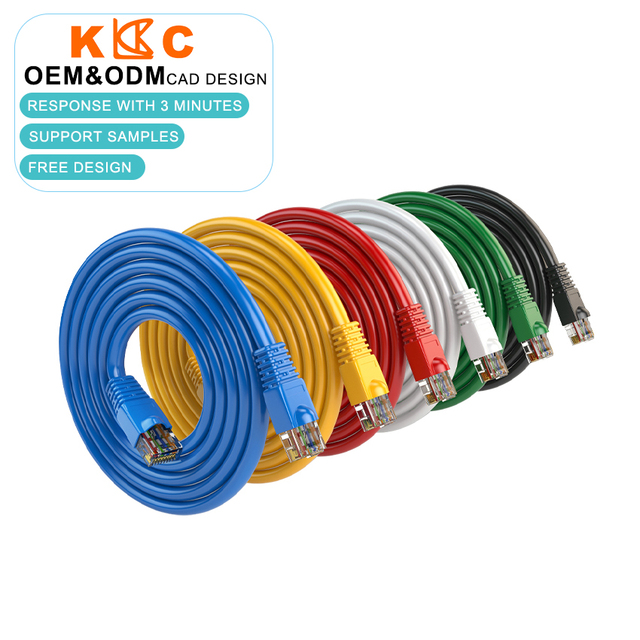 1m 2m 3m Cat6 Ethernet LAN UTP Patch Cord RJ45 Network Internet Cable with PVC Jacket Supports Cat5e Cat5 Cat6a SFTP