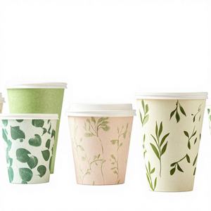 Vasos de Papel para Café Desechables, Biodegradables y Ecológicos de Doble Pared con Marca Personalizada para Cafeterías y Campamentos - Product Image 1