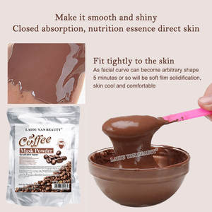 <span class=keywords><strong>Café</strong></span> Brillo Cuidado DE LA PIEL Hidratante Tónico facial Mascarilla suave en polvo 500g - Product Image 6