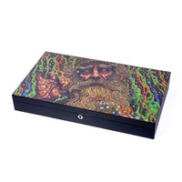 Boîte cadeau rigide à couvercle rabattable personnalisée, boîte de rangement à compartiments pour chocolat, cires parfumées et petits cosmétiques