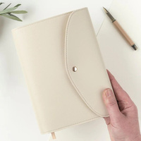 Porte-documents en cuir PU à trois volets, sac de rangement pour carnet, dossier de réunion hebdomadaire pour documents, vente en gros