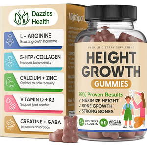 Vitamines de croissance en gros <span class=keywords><strong>pour</strong></span> enfants : Gummies <span class=keywords><strong>pour</strong></span> la croissance de la taille des enfants, vitamines <span class=keywords><strong>pour</strong></span> stimuler la croissance et favoriser la taille - Product Image 1
