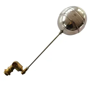 1/2 3/4英寸DN15 DN20黄铜水箱外螺纹浮子浮动球阀带不锈钢棒球
