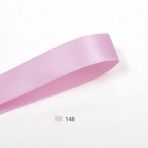 Großhandel Custom 196 Farben 100 Yard Single Face Plain 1 1/2 Zoll 100% Polyester Seide Satin Bänder 38mm Pink