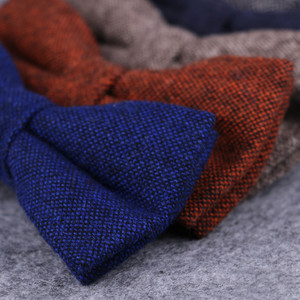 Nœud papillon en laine <span class=keywords><strong>Tweed</strong></span> pour homme, vêtement classique, de bonne qualité, pour fête de mariage - Product Image 2