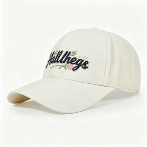 Wholesale Custom Logo Hand Embroidery Cotton M Extended Brim Adjustable Sports Outdoor Shade Baseball Cap - Product Image 3